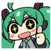 ✨ Эмодзи «[Miku] ˚₊· ͟͟͞͞➳❥ 𖥔 ݁» для Telegram