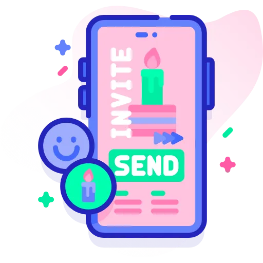 🤩 Эмодзи «Синие векторные буквы» для Telegram