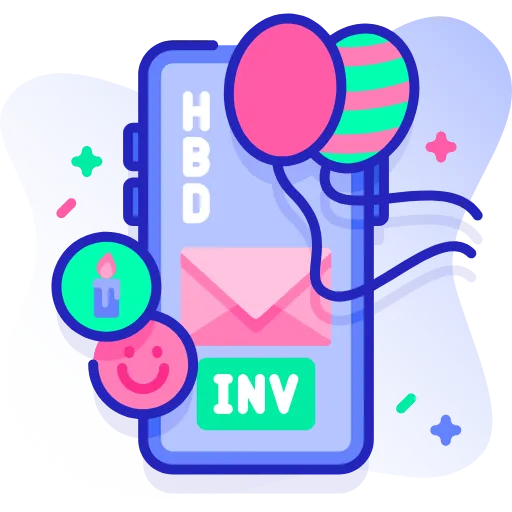 🤩 Эмодзи «Синие векторные буквы» для Telegram
