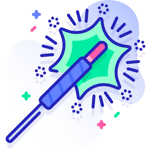 🤩 Эмодзи «Синие векторные буквы» для Telegram