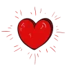 ❤️ Эмодзи «❤ Heart - сердечки» для Telegram