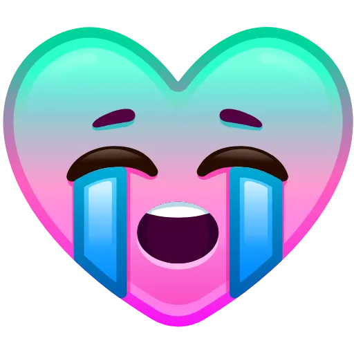 😭 Эмодзи «Heart Emoji» для Telegram