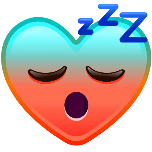 😴 Эмодзи «Heart Emoji» для Telegram