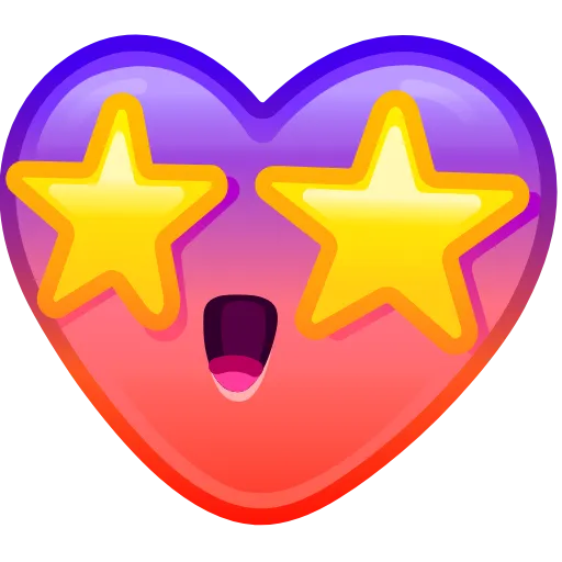 🤩 Эмодзи «Heart Emoji» для Telegram