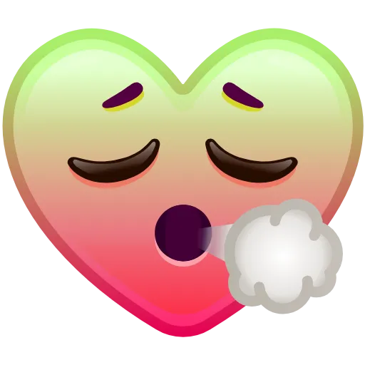 😮‍💨 Эмодзи «Heart Emoji» для Telegram
