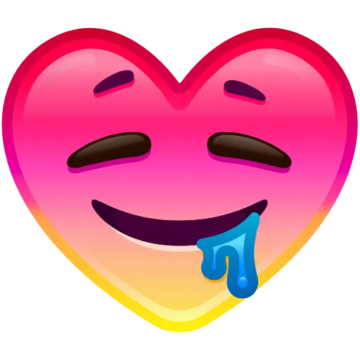 🤤 Эмодзи «Heart Emoji» для Telegram