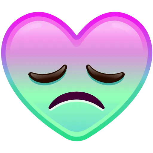😞 Эмодзи «Heart Emoji» для Telegram