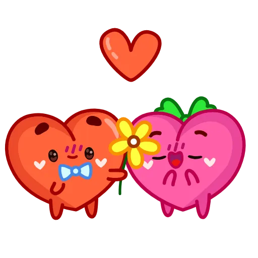 🏵 Эмодзи «Сердечко» для Telegram