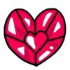 ❤️ Эмодзи «❤ Hearts-2 - сердечки» для Telegram