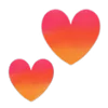 ❤️ Эмодзи «❤ Hearts-2 - сердечки» для Telegram