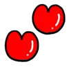 ❤️ Эмодзи «❤ Hearts-2 - сердечки» для Telegram