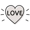 🤍 Эмодзи «❤ Hearts-2 - сердечки» для Telegram