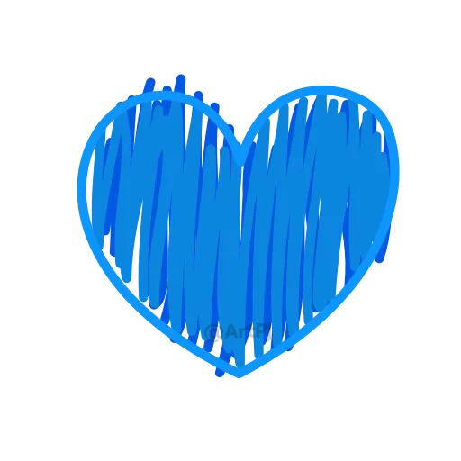 💙 Эмодзи «Огненные сердечки» для Telegram