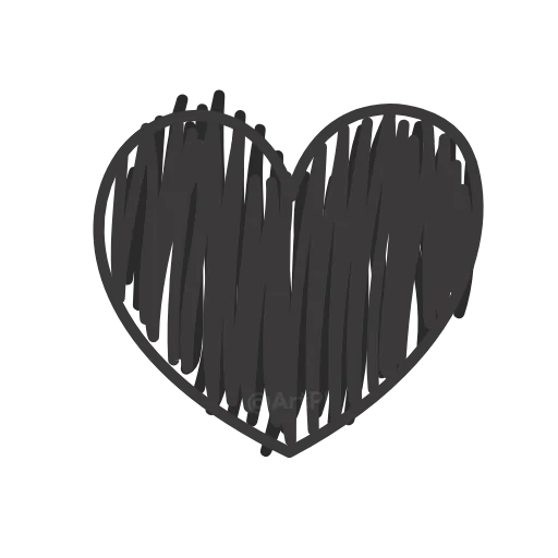 🖤 Эмодзи «Огненные сердечки» для Telegram