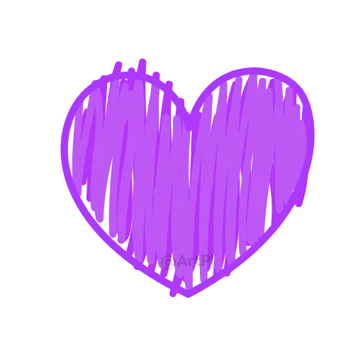 💜 Эмодзи «Огненные сердечки» для Telegram