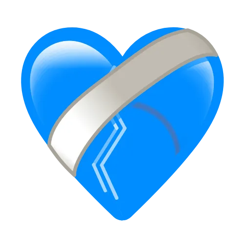 💔 Эмодзи «Огненные сердечки» для Telegram