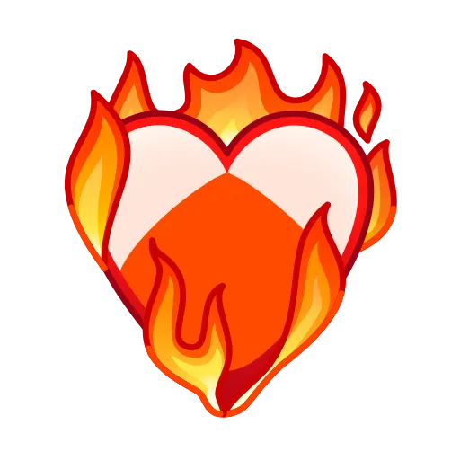 ❤️‍🔥 Эмодзи «Огненные сердечки» для Telegram