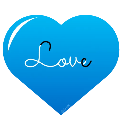 💙 Эмодзи «Огненные сердечки» для Telegram