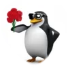 ❤️ Эмодзи «Пингвины в сердечках» для Telegram
