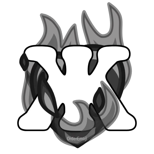 ❤️‍🔥 Эмодзи «Розовые пламенные буквы в сердечках.» для Telegram