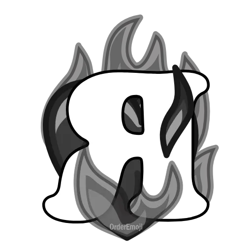 ❤️‍🔥 Эмодзи «Розовые пламенные буквы в сердечках.» для Telegram