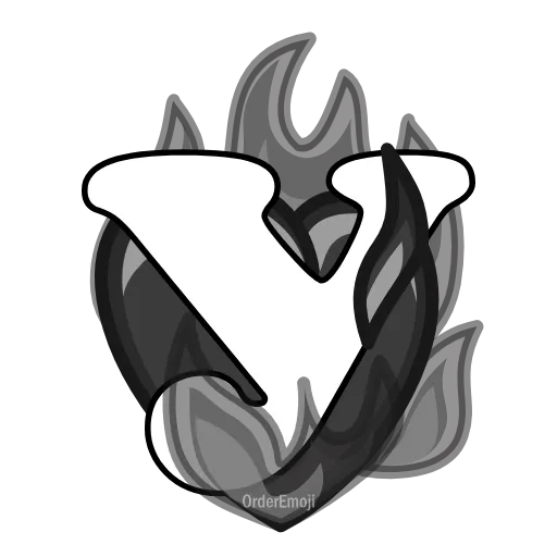 ❤️‍🔥 Эмодзи «Розовые пламенные буквы в сердечках.» для Telegram