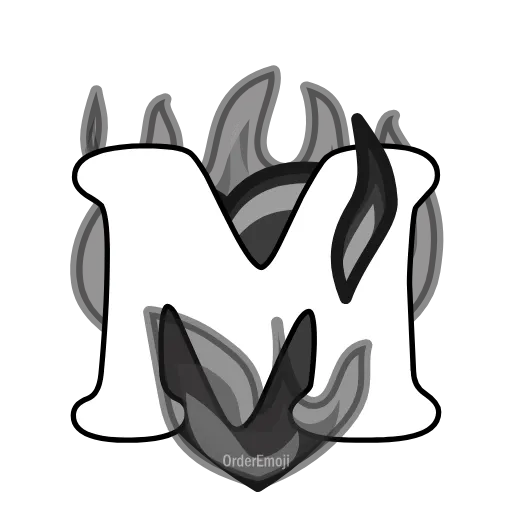❤️‍🔥 Эмодзи «Розовые пламенные буквы в сердечках.» для Telegram