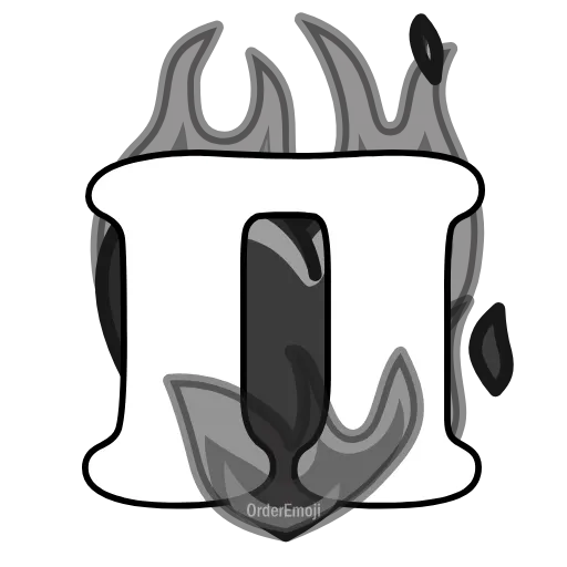 ❤️‍🔥 Эмодзи «Розовые пламенные буквы в сердечках.» для Telegram