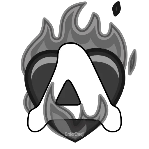 ❤️‍🔥 Эмодзи «Розовые пламенные буквы в сердечках.» для Telegram