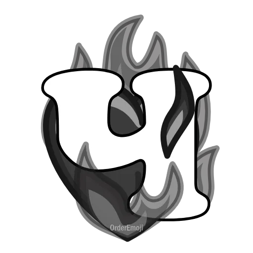 ❤️‍🔥 Эмодзи «Розовые пламенные буквы в сердечках.» для Telegram