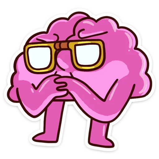 🤔 Стикер «Сердце и Мозг» для Telegram
