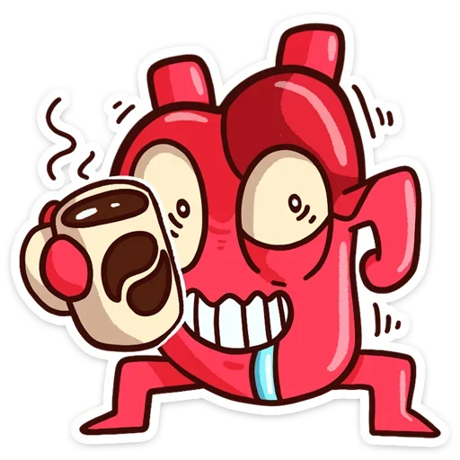 😏 Стикер «Сердце и Мозг» для Telegram