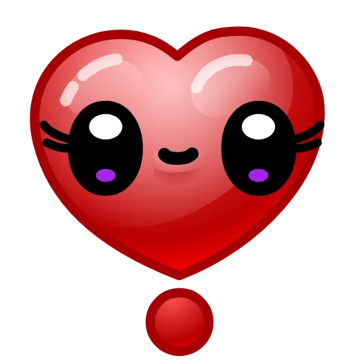 ❣️ Эмодзи «Hearts Emoji - эмоджи сердечки» для Telegram