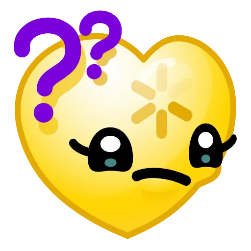 🤔 Эмодзи «Hearts Emoji - эмоджи сердечки» для Telegram