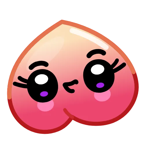 🍑 Эмодзи «Hearts Emoji - эмоджи сердечки» для Telegram