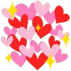 ⭐ Эмодзи «Hearts ❤» для Telegram
