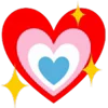 ⭐ Эмодзи «Hearts ❤» для Telegram