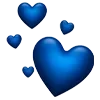 💙 Эмодзи «💙 Пак красивых сердечек» для Telegram