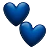 💕 Эмодзи «💙 Пак красивых сердечек» для Telegram