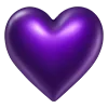 💜 Эмодзи «💙 Пак красивых сердечек» для Telegram