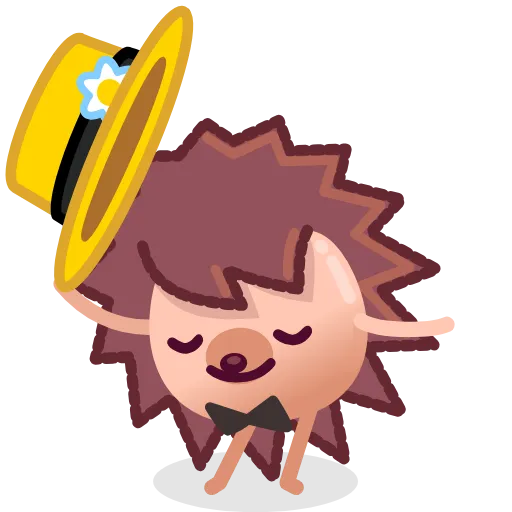 👋 Эмодзи «Ёжик» для Telegram