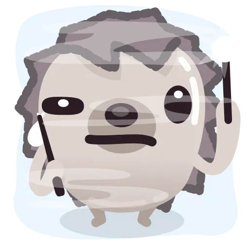 🔍 Эмодзи «Ёжик» для Telegram