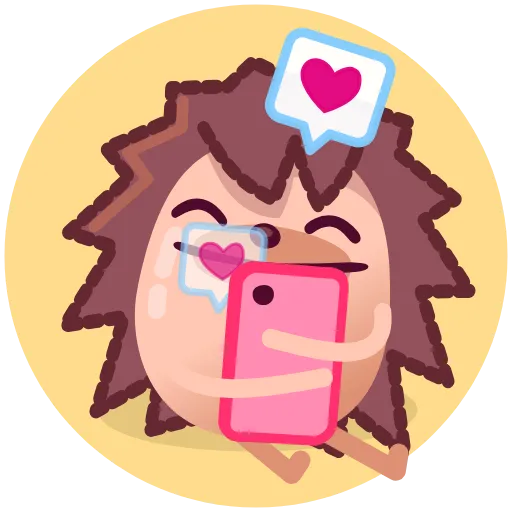 ❤️ Эмодзи «Ёжик» для Telegram