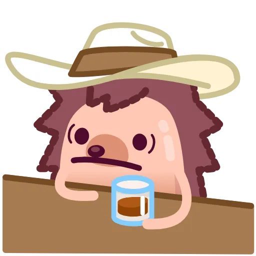😳 Эмодзи «Ёжик» для Telegram