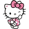 😉 Эмодзи «❤ Набор эмоджи «Hello Kitty»» для Telegram