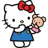 🧸 Эмодзи «❤ Набор эмоджи «Hello Kitty»» для Telegram