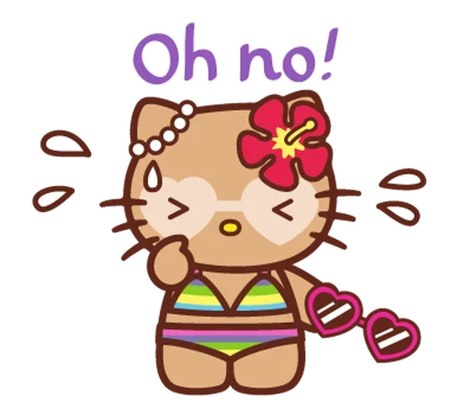 😣 Стикер «Gyaru Hello Kitty» для Telegram
