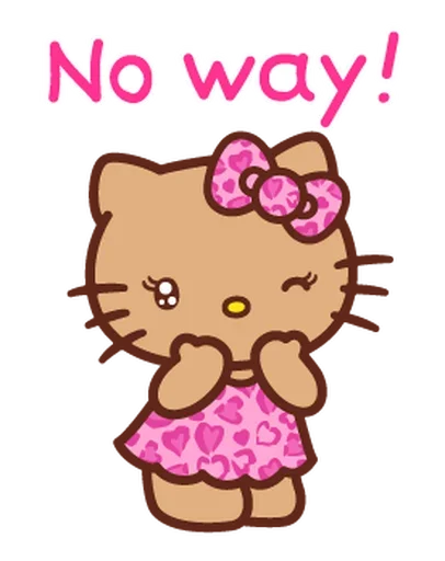 😱 Стикер «Gyaru Hello Kitty» для Telegram