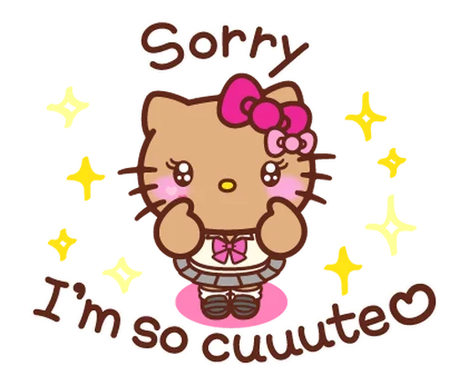 🤗 Стикер «Gyaru Hello Kitty» для Telegram