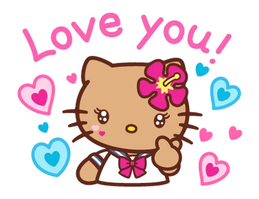 🩷 Стикер «Gyaru Hello Kitty» для Telegram